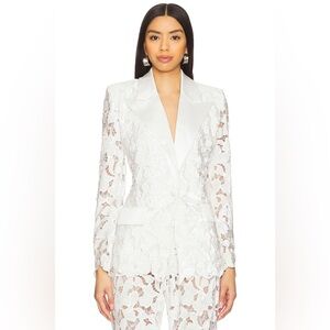 Nadine Merabi Velvet Lace Blazer